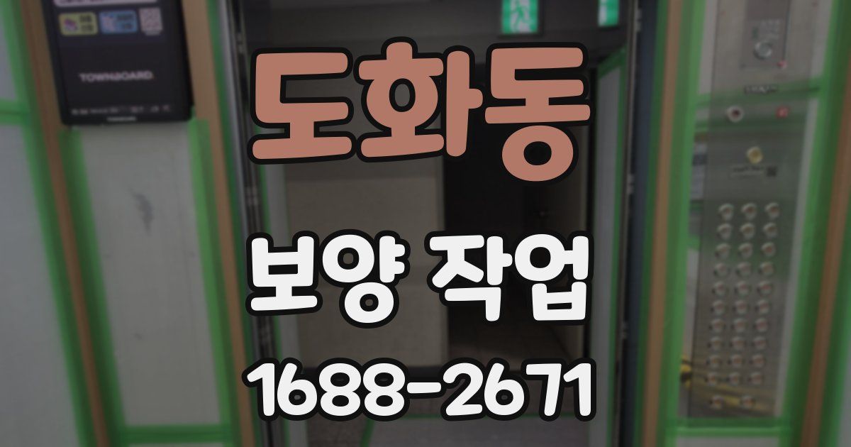 도화동 보양 작업
