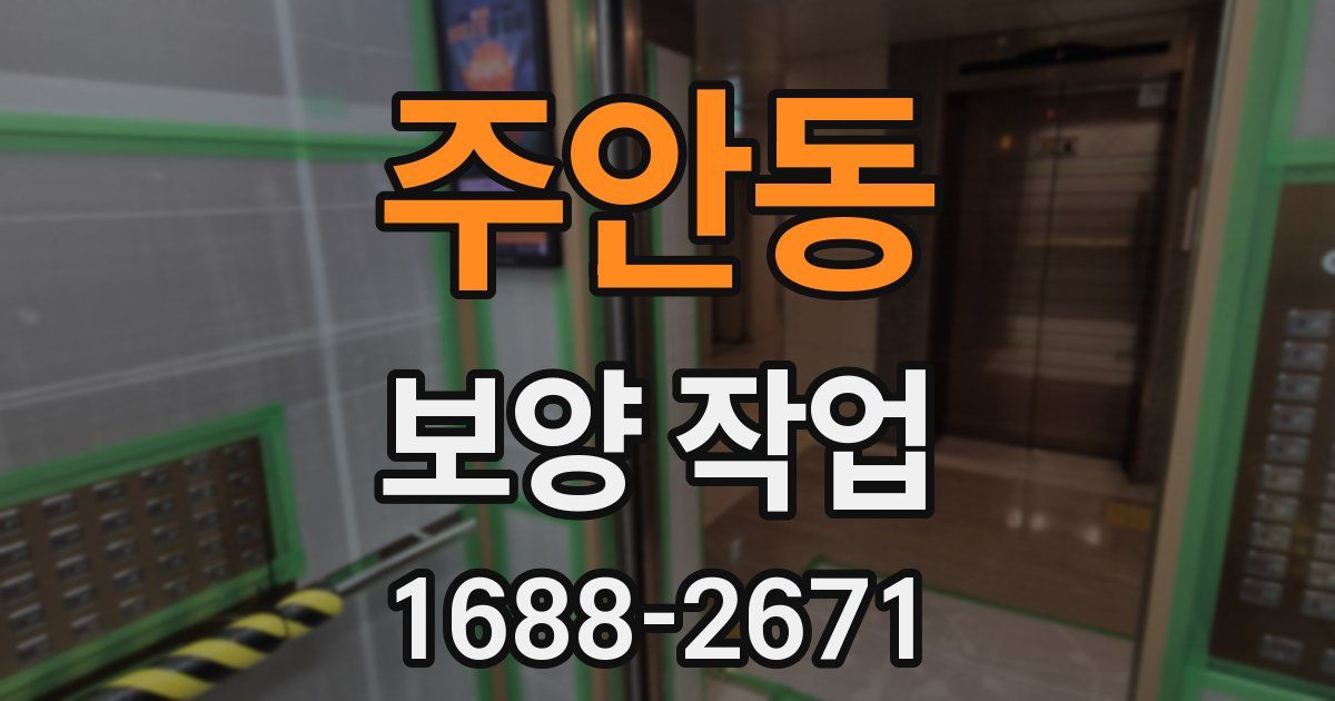 주안동 보양 작업