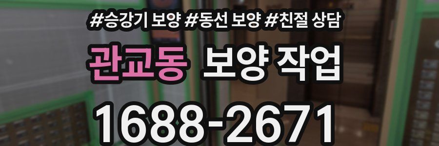 관교동 보양 작업