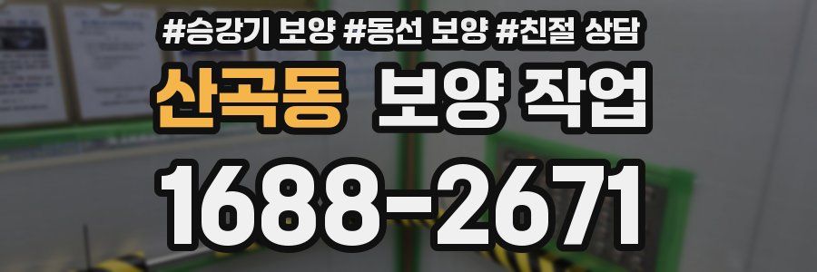 산곡동 보양 작업