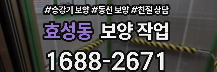 효성동 보양 작업