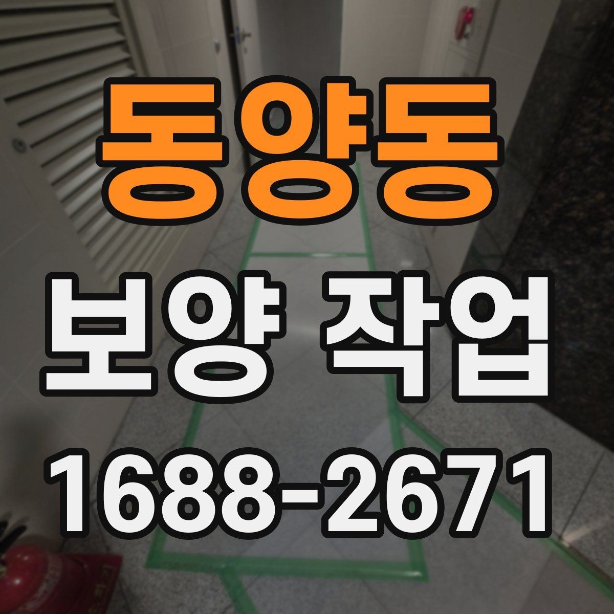 동양동 보양 작업 전반을 이해하기 위한 안내