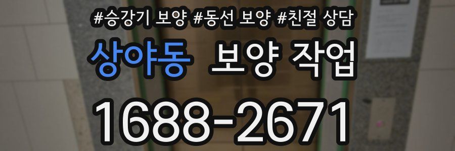 상야동 보양 작업