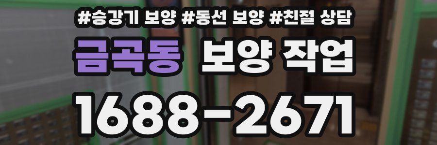 금곡동 보양 작업