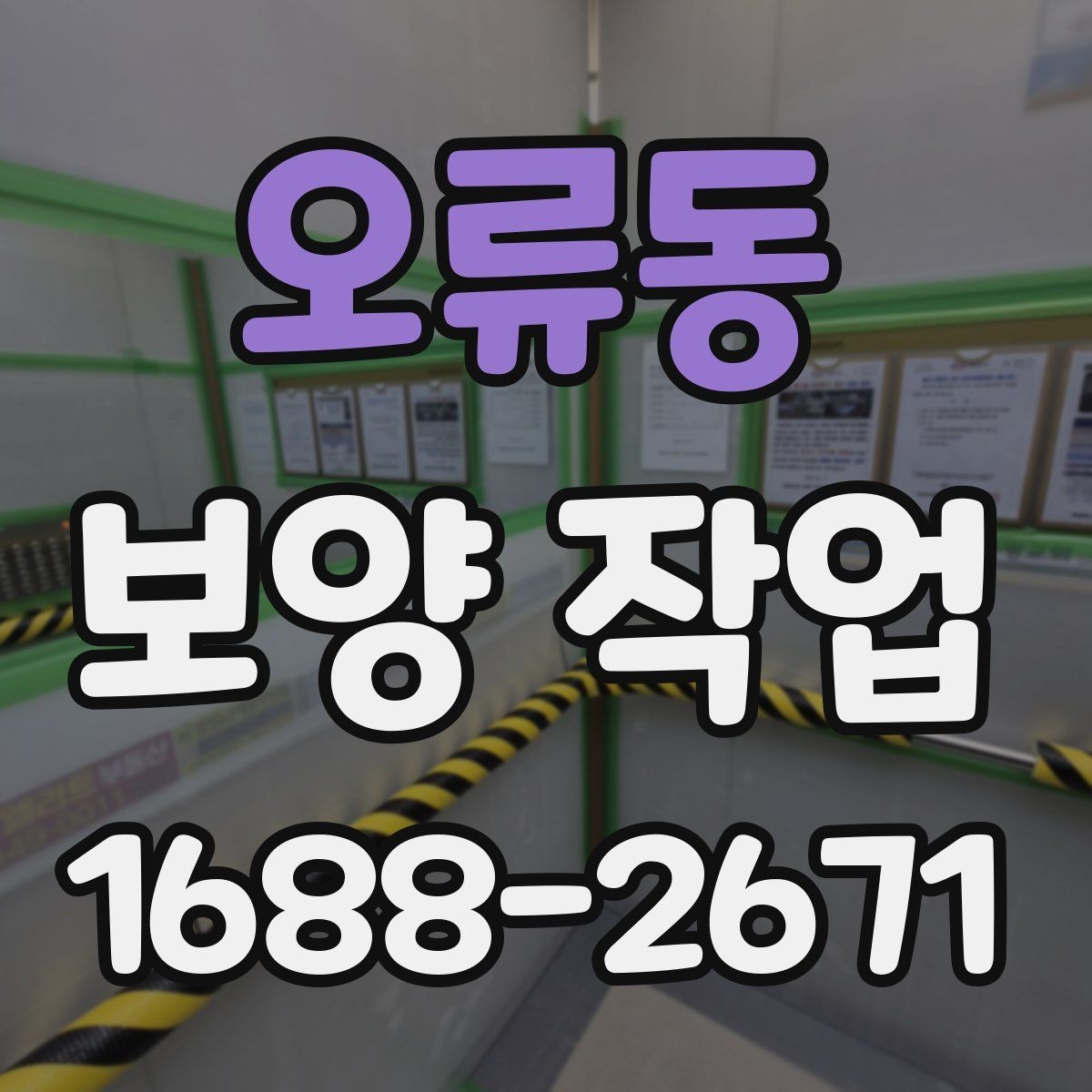 오류동 보양 작업 관련 오해와 실제 차이