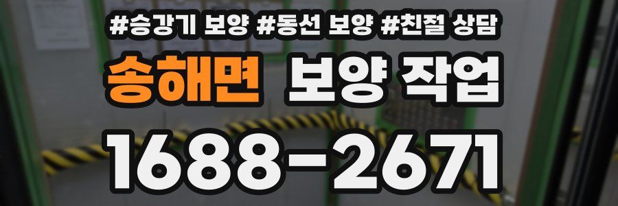 송해면 보양 작업
