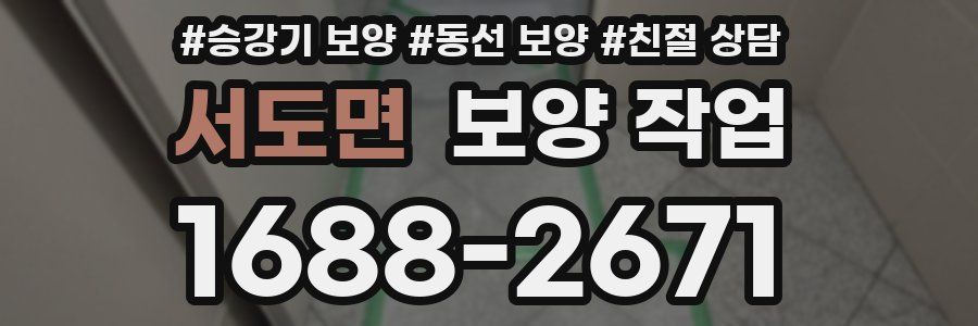 서도면 보양 작업