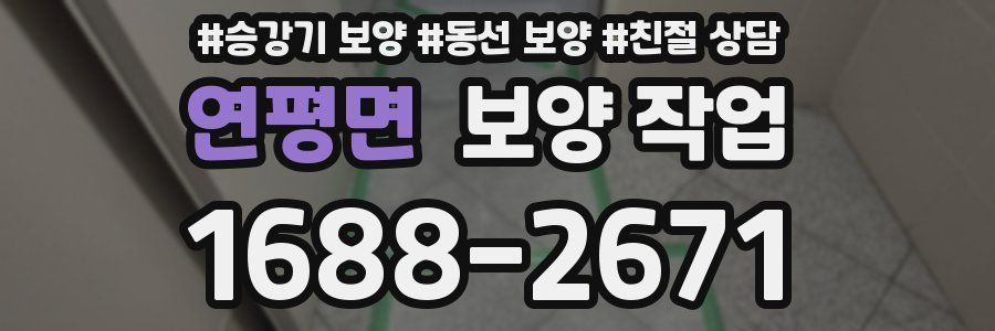 연평면 보양 작업
