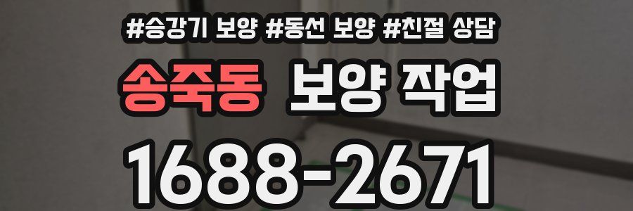 송죽동 보양 작업