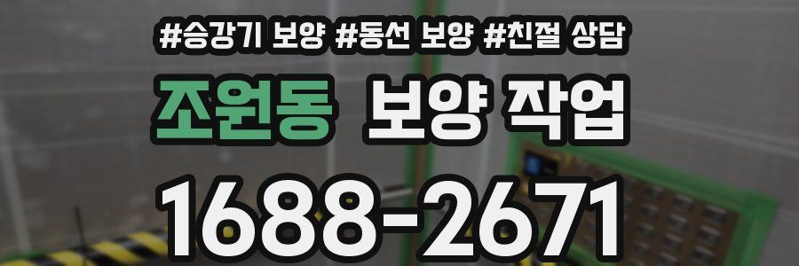 조원동 보양 작업