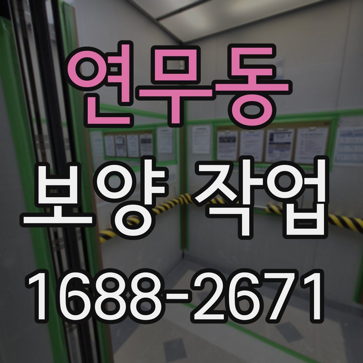 연무동 보양 작업 후 관리가 필요한 이유