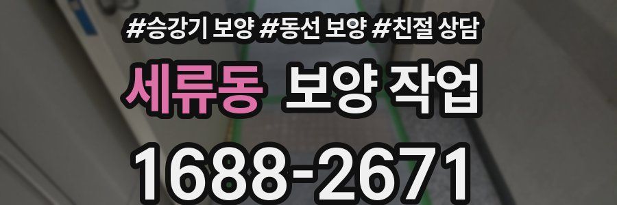세류동 보양 작업