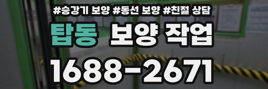 탑동 보양 작업
