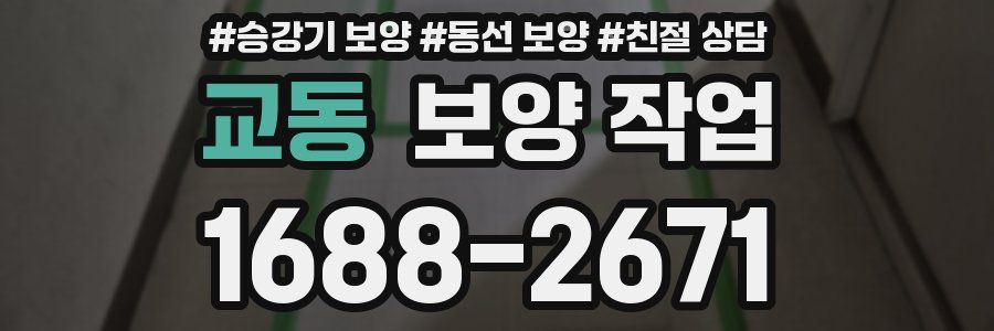 교동 보양 작업