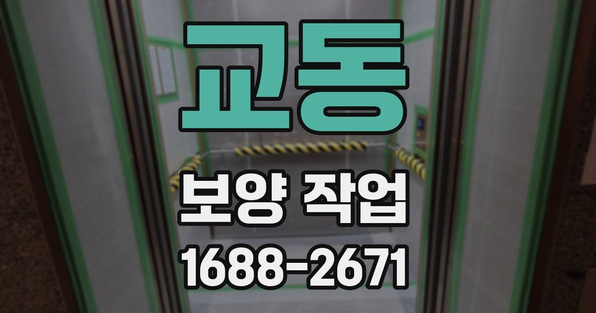 교동 보양 작업