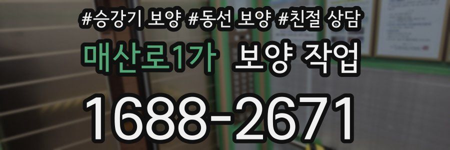 매산로1가 보양 작업