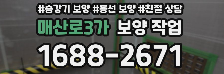 매산로3가 보양 작업