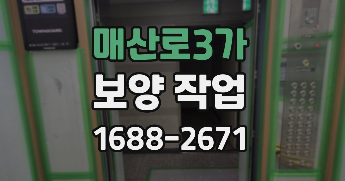 매산로3가 보양 작업