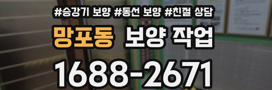 망포동 보양 작업
