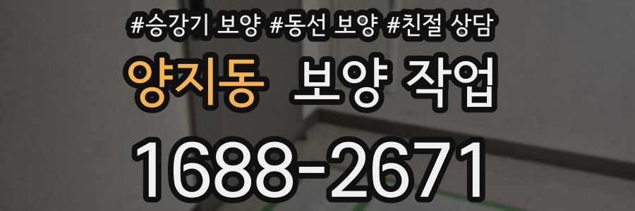 양지동 보양 작업