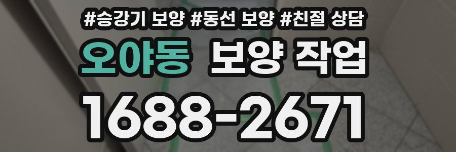 오야동 보양 작업
