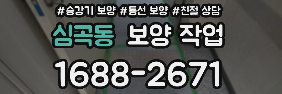 심곡동 보양 작업
