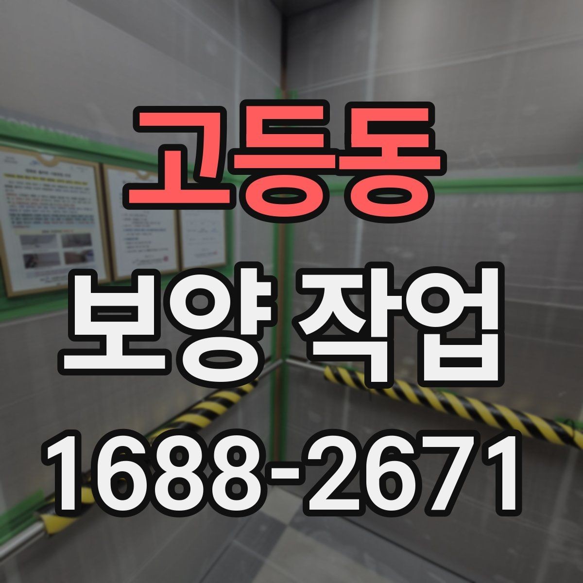 고등동 보양 작업 시 실수하기 쉬운 부분