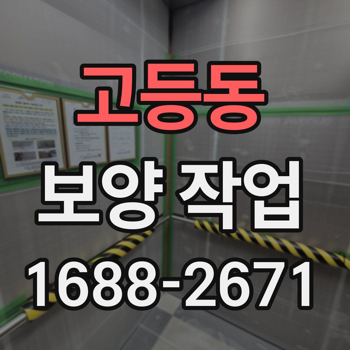 고등동 보양 작업