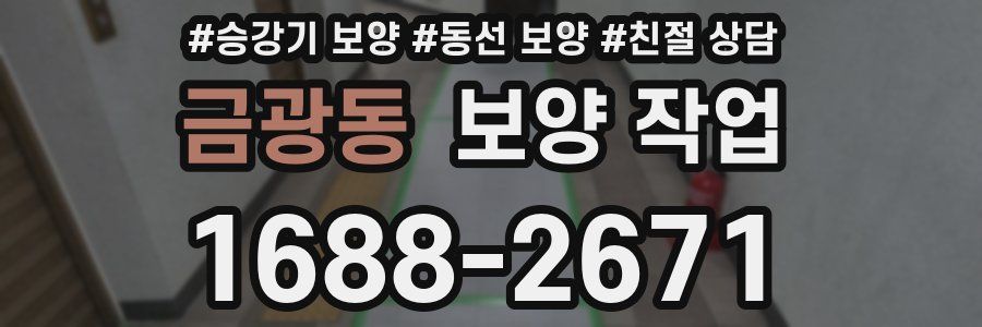 금광동 보양 작업