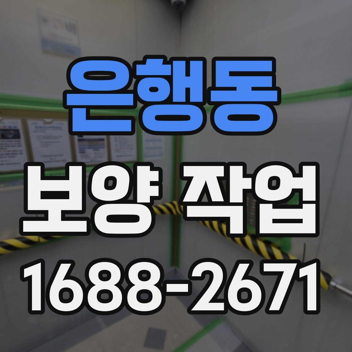 은행동 보양 작업 방식별 특징과 장단점