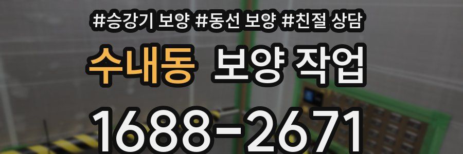 수내동 보양 작업