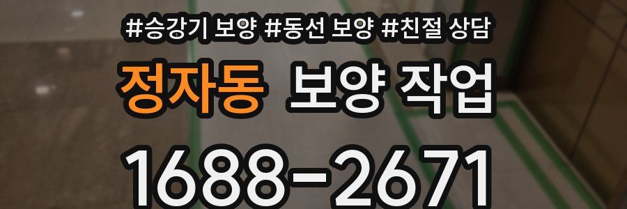 정자동 보양 작업