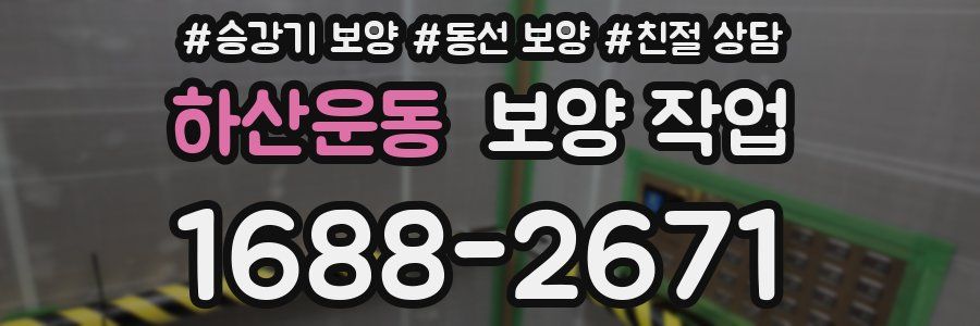 하산운동 보양 작업