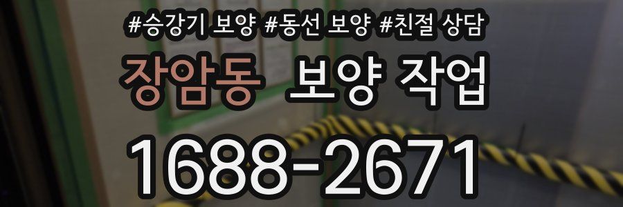 장암동 보양 작업
