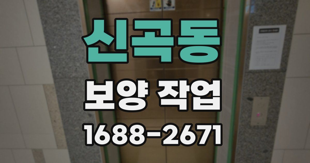 신곡동 보양 작업