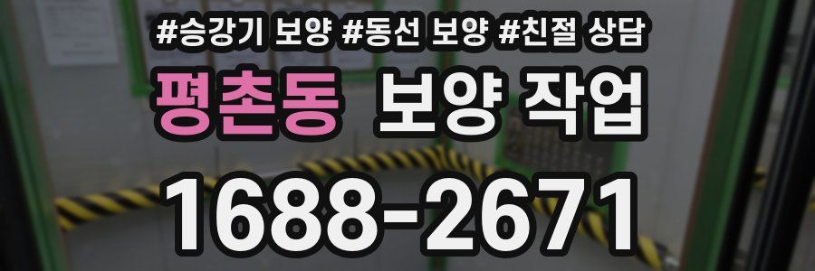 평촌동 보양 작업