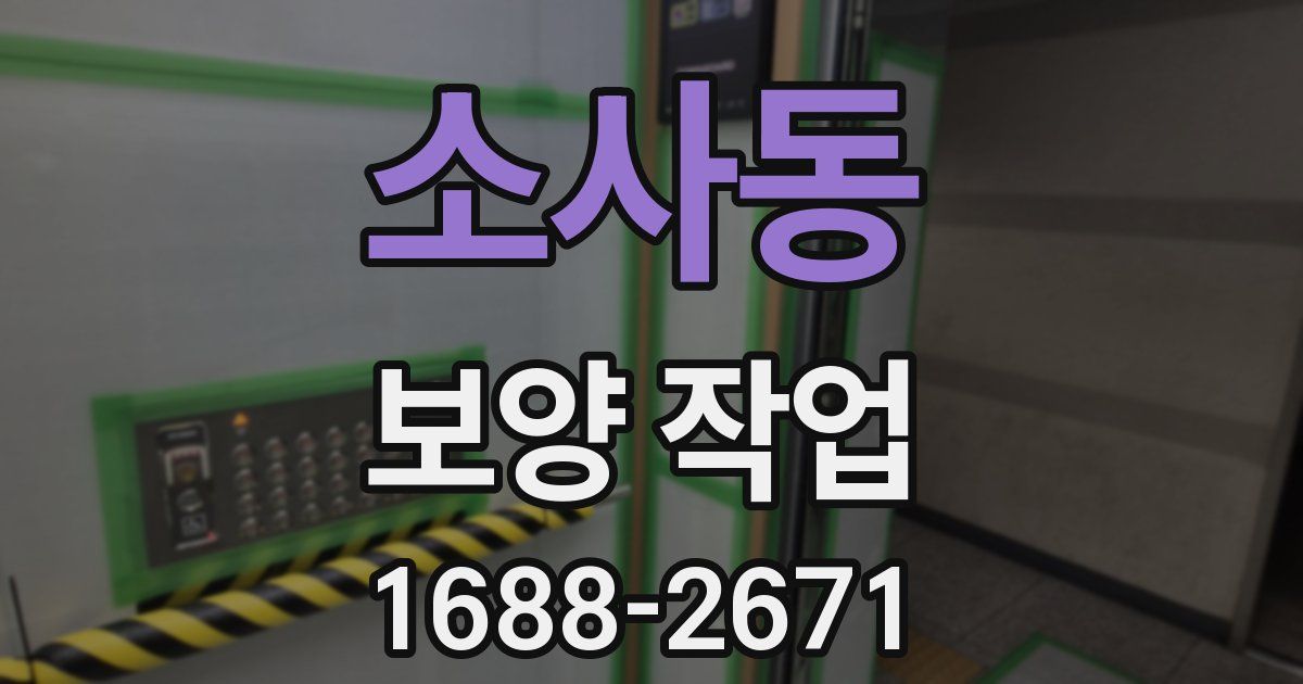 소사동 보양 작업