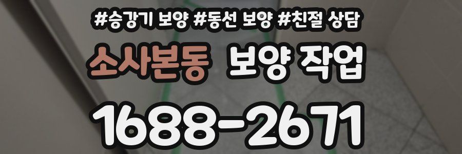소사본동 보양 작업