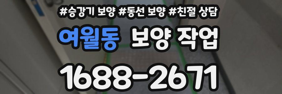 여월동 보양 작업