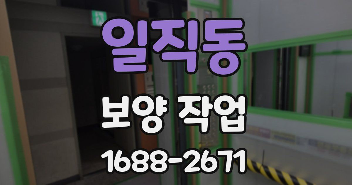 일직동 보양 작업