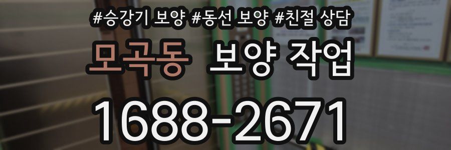 모곡동 보양 작업