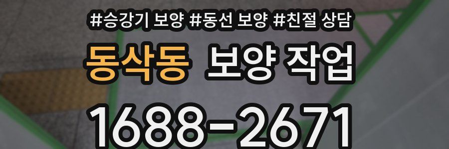 동삭동 보양 작업