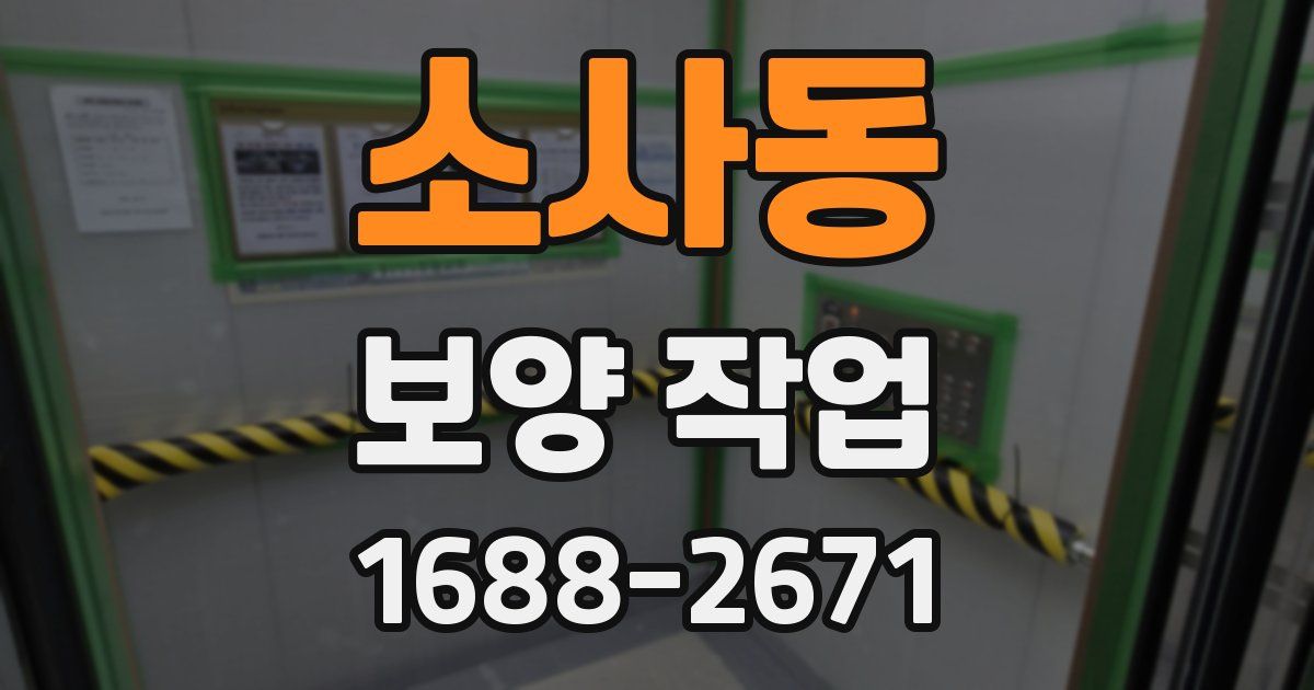 소사동 보양 작업