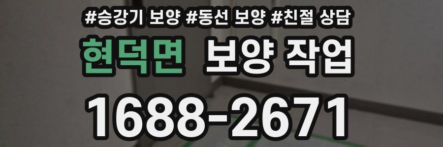 현덕면 보양 작업