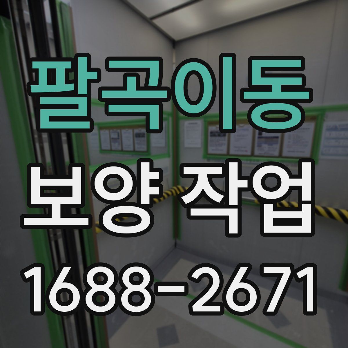 팔곡이동 보양 작업