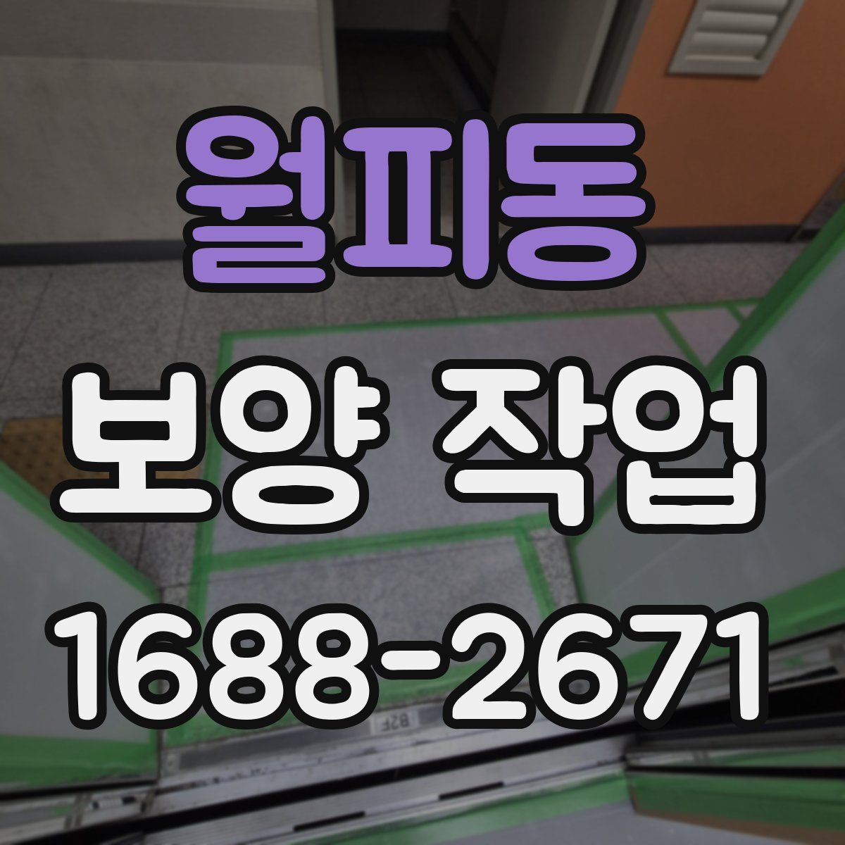 월피동 보양 작업