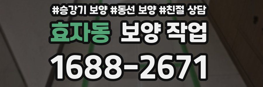 효자동 보양 작업