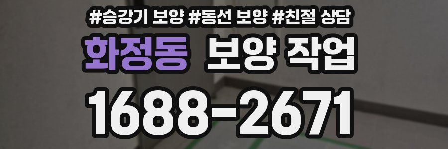 화정동 보양 작업