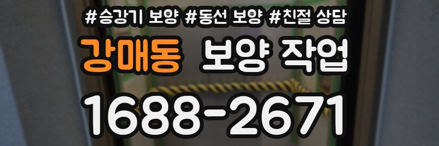 강매동 보양 작업
