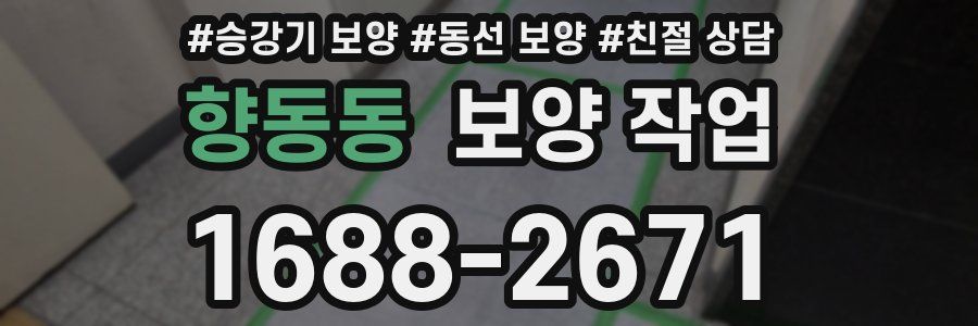 향동동 보양 작업